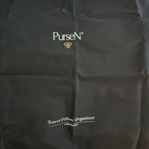 PurseN Burgundy Travel Pillow Case
